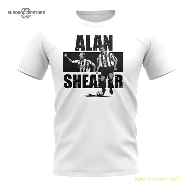 Alan Shearer Player Collage T-Shirt (White)