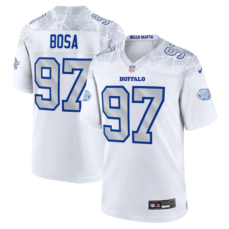 None Joey Bosa BUF Bills Championship Top-Grade Jersey for NFL Fans