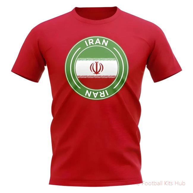 Iran Football Badge T-Shirt (Red)