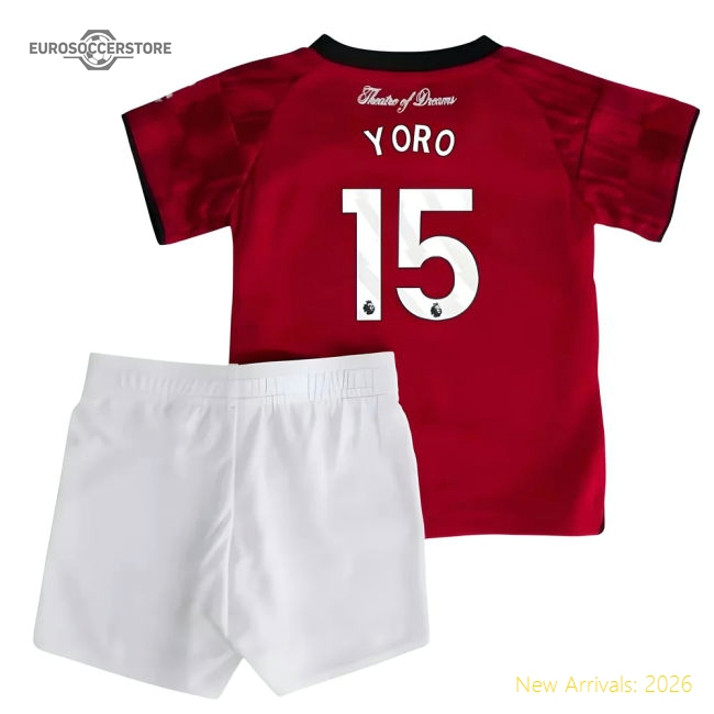 2025-2026 Man Utd Home Baby Kit (Yoro 15) Player Replica