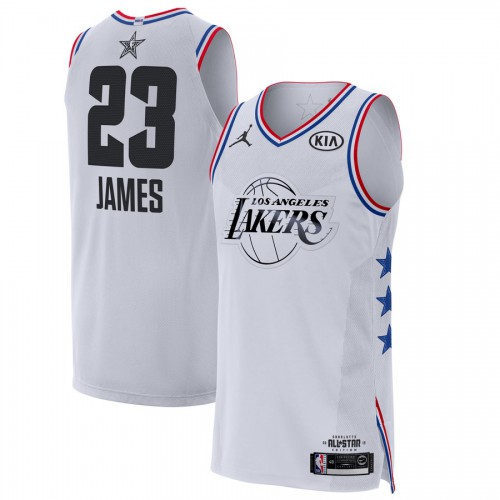 Jordan Lakers White LeBron James #23 Jersey - Budget-Friendly