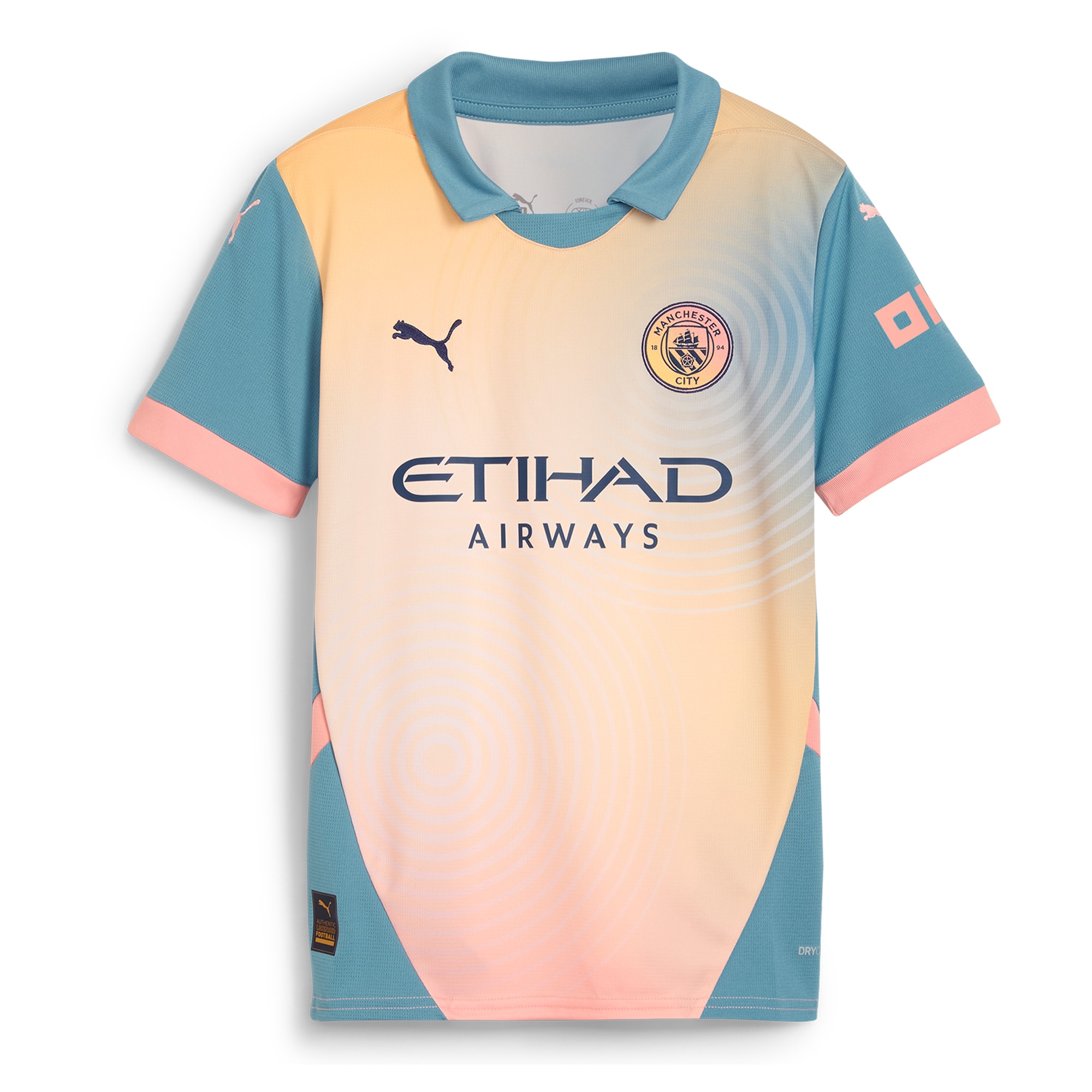 [SJH] Kevin De Bruyne #17 Manchester City Youth 2024/25 Fourth Replica Player Jersey - Blue