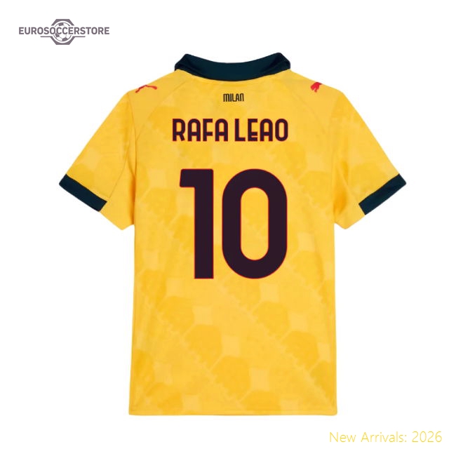 2025-2026 Football Team Kids Non-toxic Rafa Leao Performance Fabric