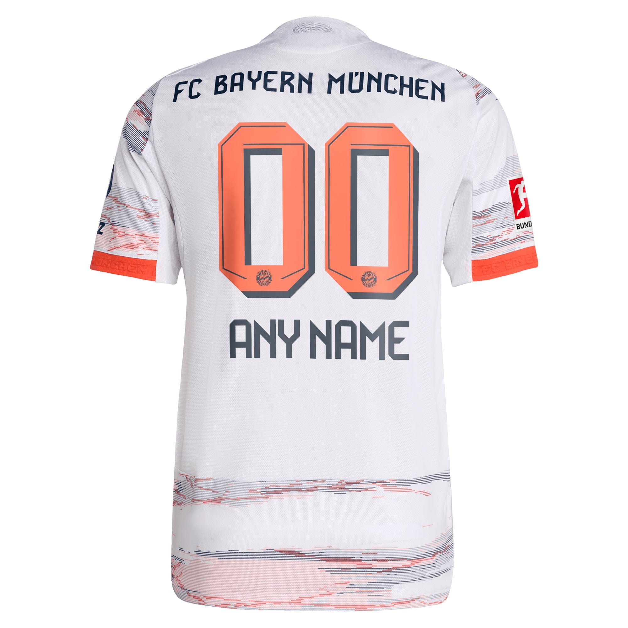 [SJH] Bayern Munich 2025/26 Away Authentic Custom Jersey - White