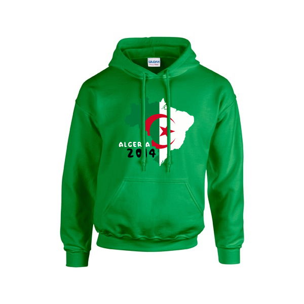 World-Class Championship Algeria 2014 Country Flag Hoody (Green)