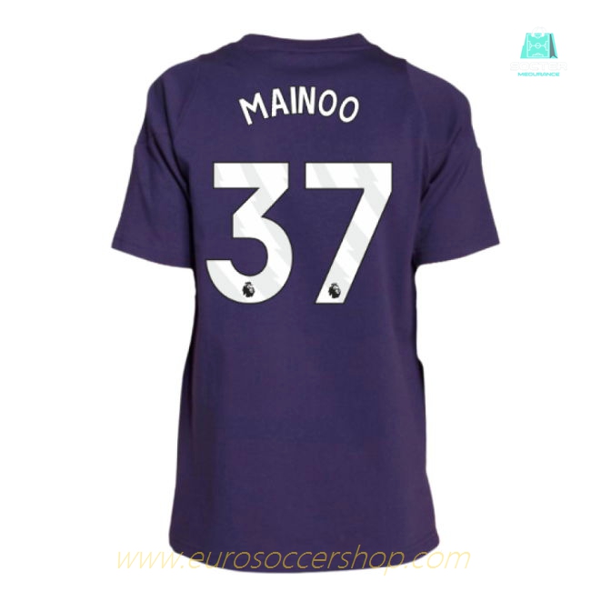 2025-2026 Man Utd Training Tee (Aurora Plum) - Kids (Mainoo 37)
