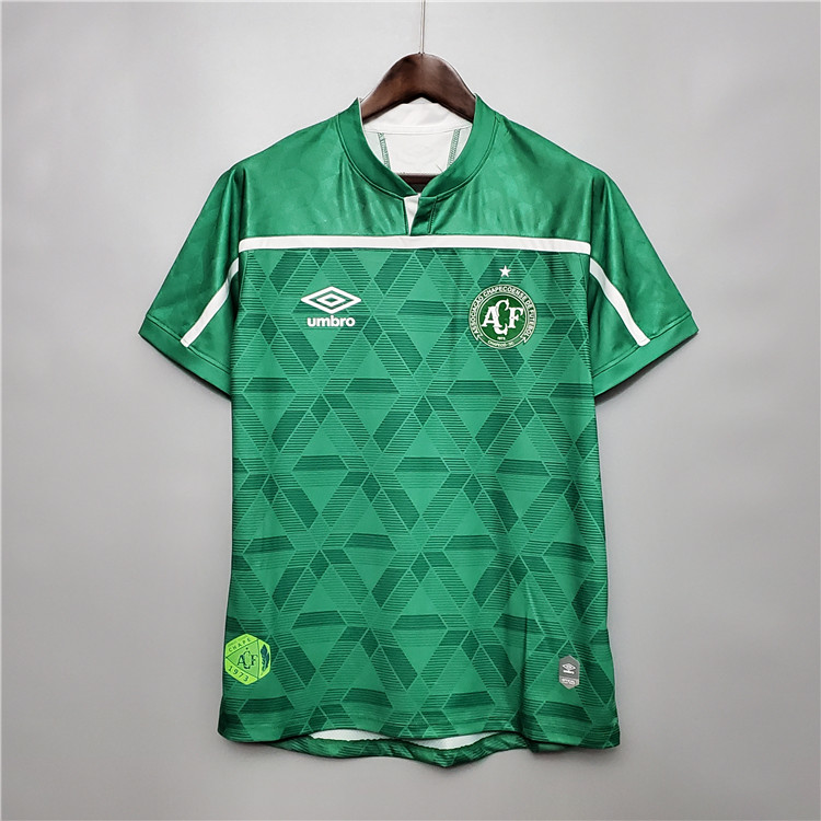 Chapecoense Soccer Jersey 20-21 Home Green Soccer Shirt - Official