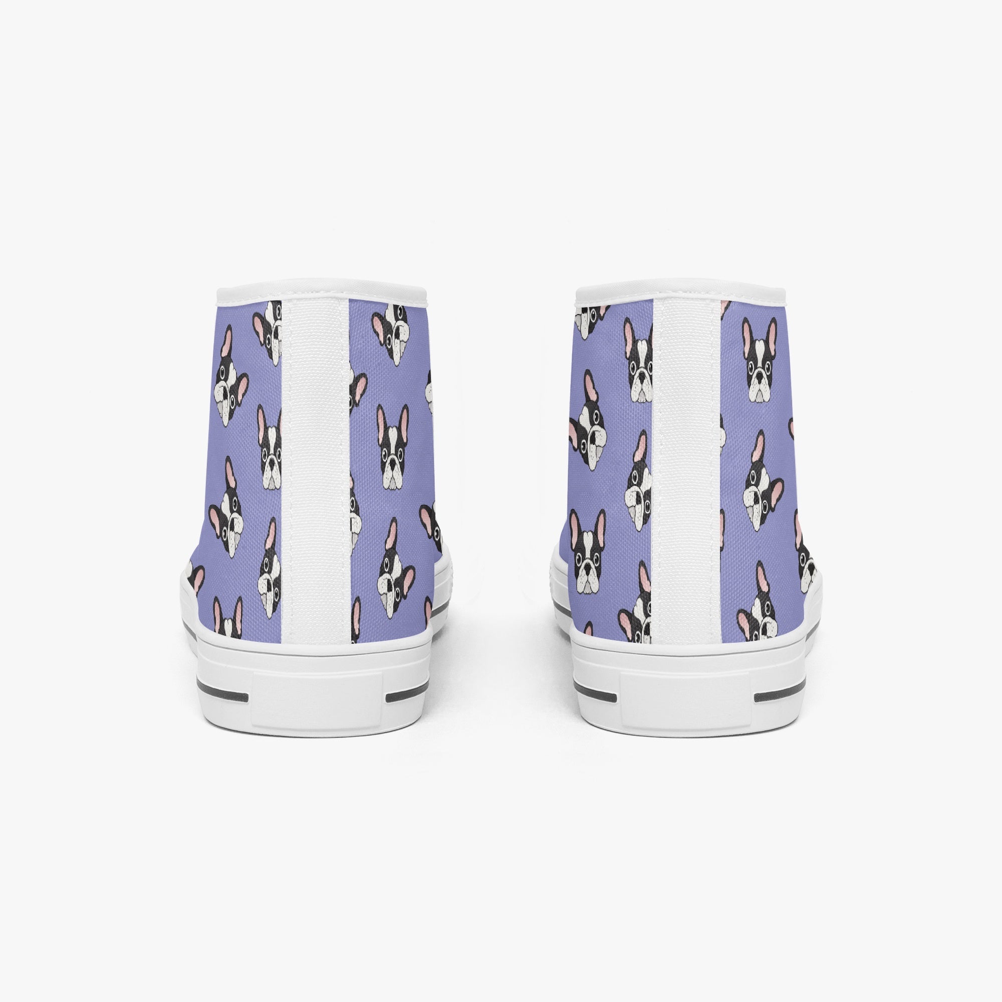 - Frenchie Lover Classic High-top Canvas Shoes Frenchie Themed Wear