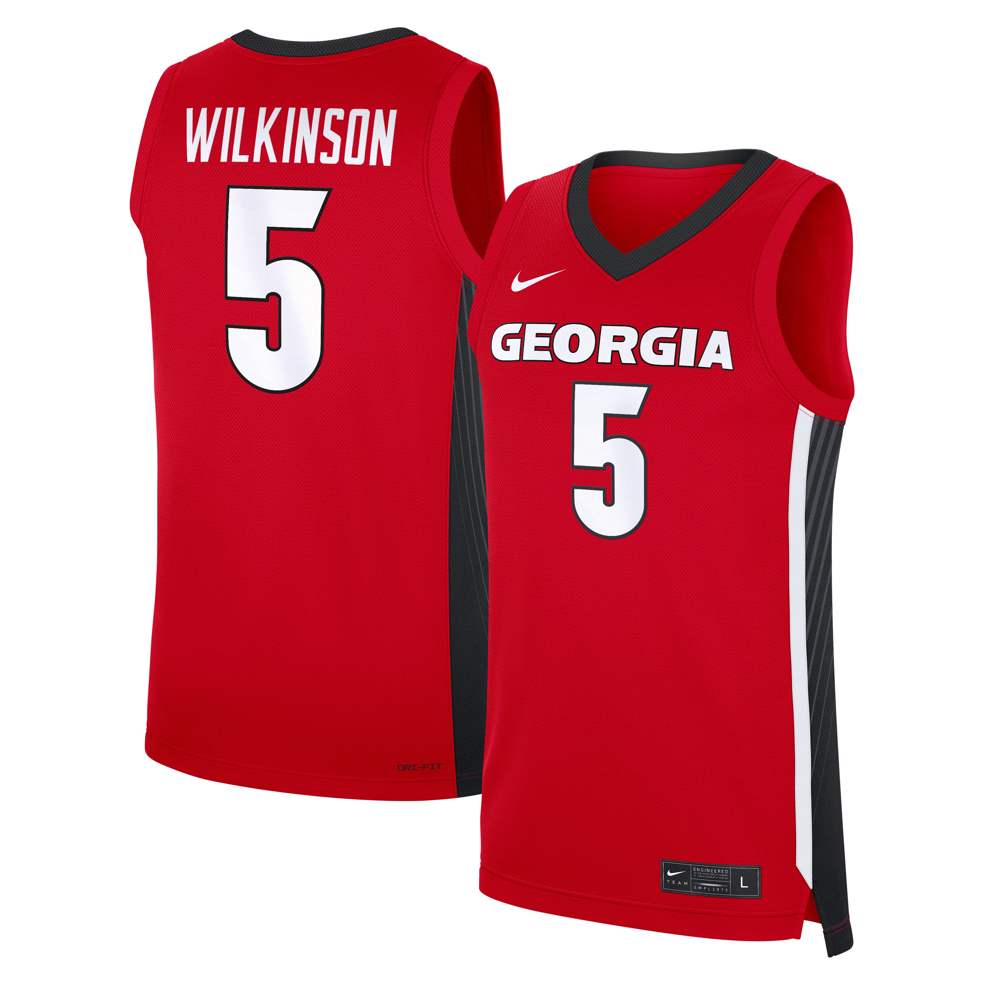 Jeremiah Wilkinson Georgia Bulldogs Nike NIL Men's Basketball Replica Jersey - Red