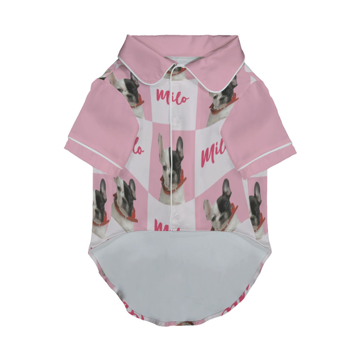 Culture-Inspired Personalized French Bulldog Pajamas Featuring Your D...