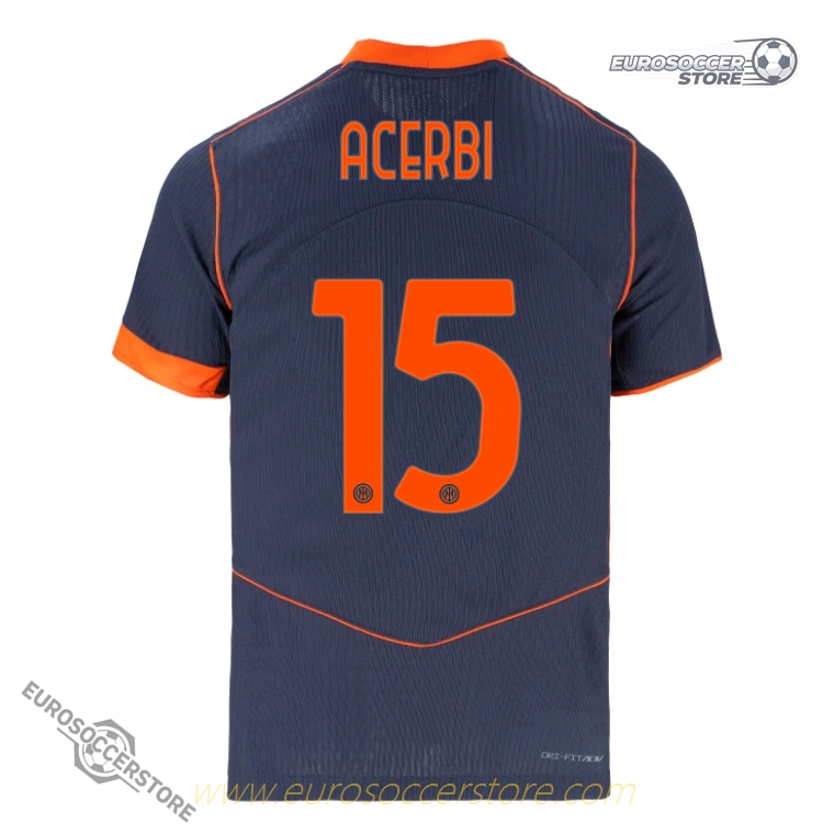 Inter Milan 25-26 Third ACERBI 15 Football Jersey (Player Version)
