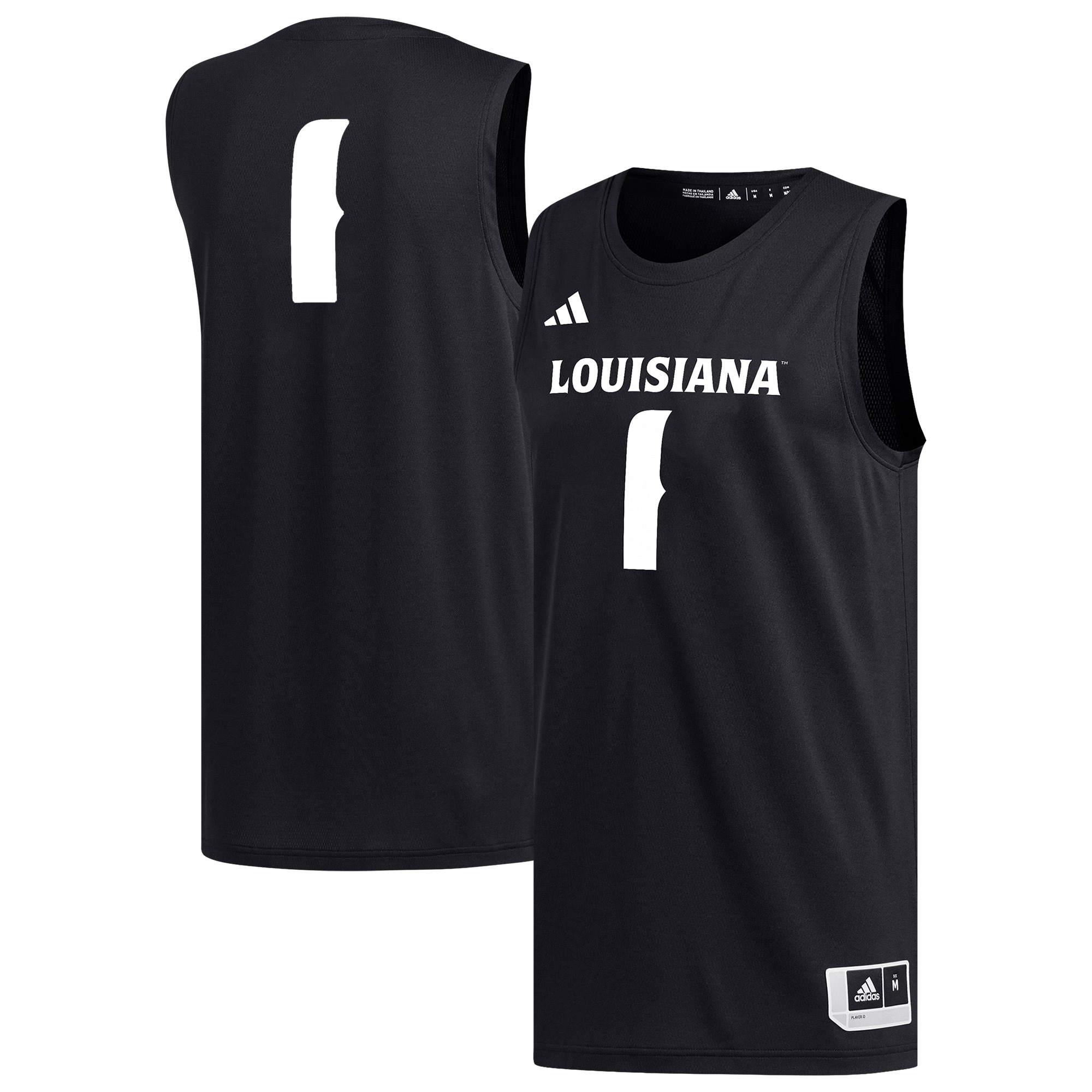 [NJP] Louisiana Ragin' Cajuns Replica Basketball Jersey - Black