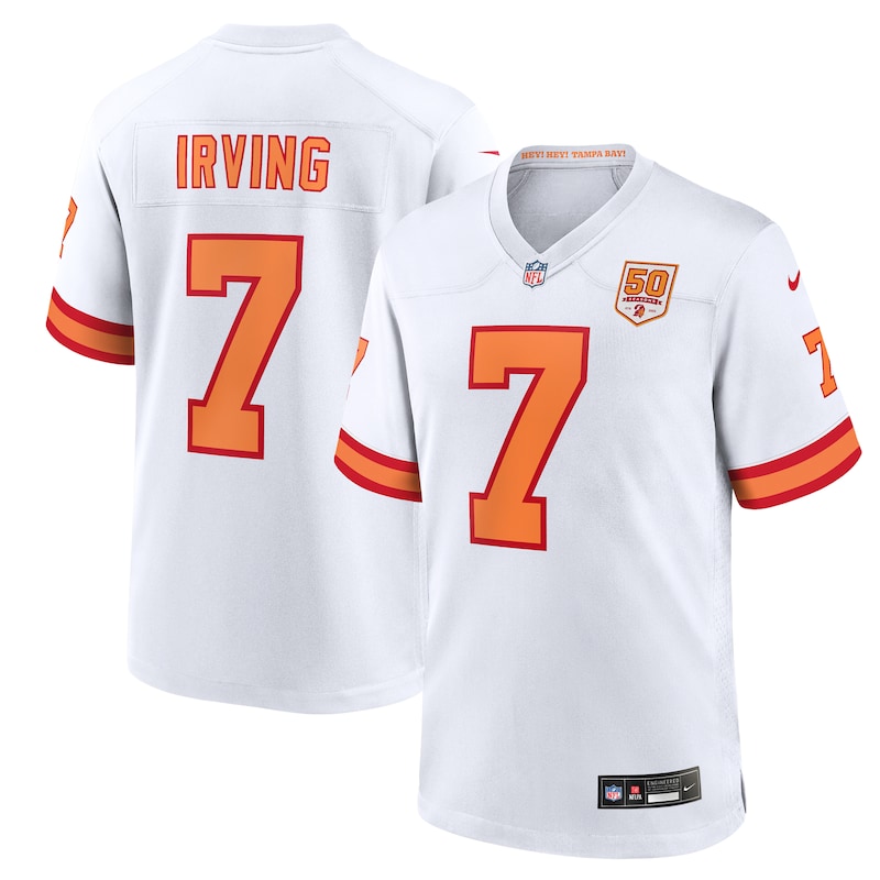None Bucky Irving 76 Tampa Bay Buccaneers Energetic Game Jersey