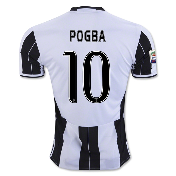 Juventus Home 2016-17 POGBA 10 Soccer Jersey Shirt - Official Replica