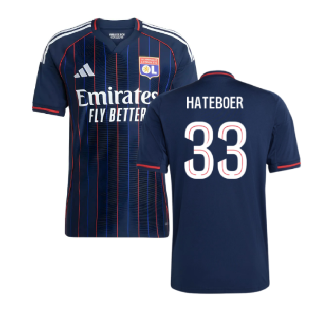 Genuine 2025-2026 Olympique Lyon Away Shirt (Hateboer 33)