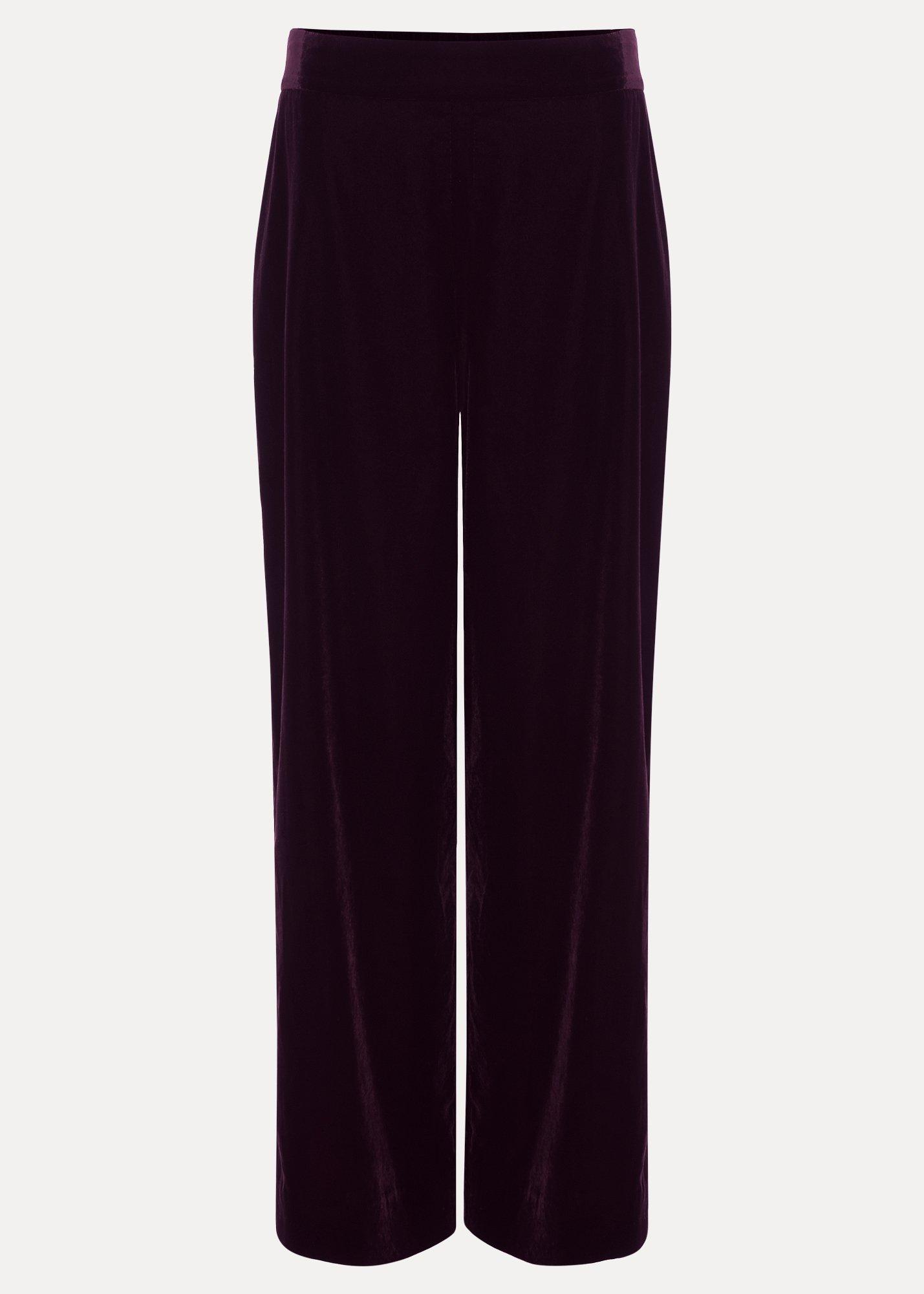 Petite Valentina Velvet Trouser