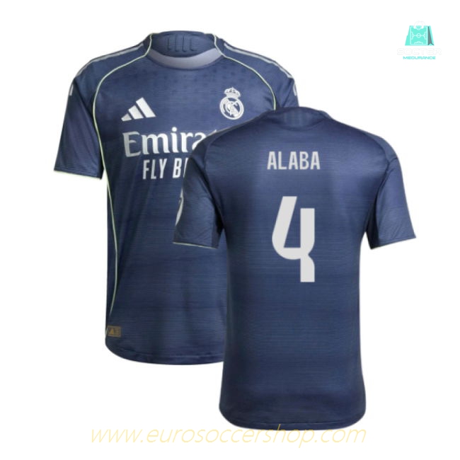 2025-2026 Real Madrid Authentic Away Shirt (Alaba 4)