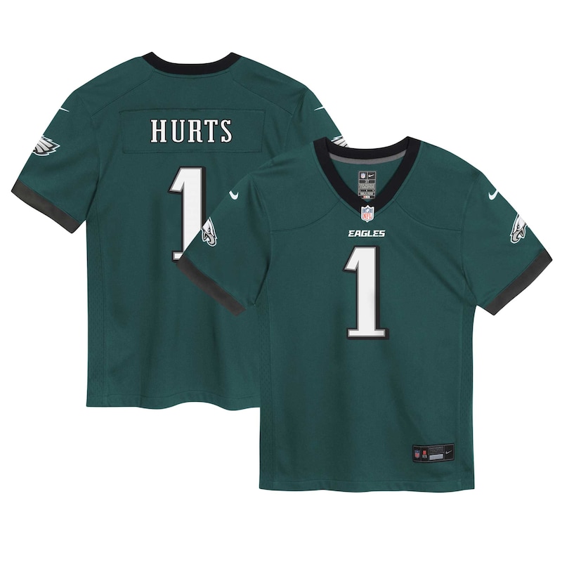 None Jalen Hurts PHI Eagles Iconic Premium Material Jersey Game Day We