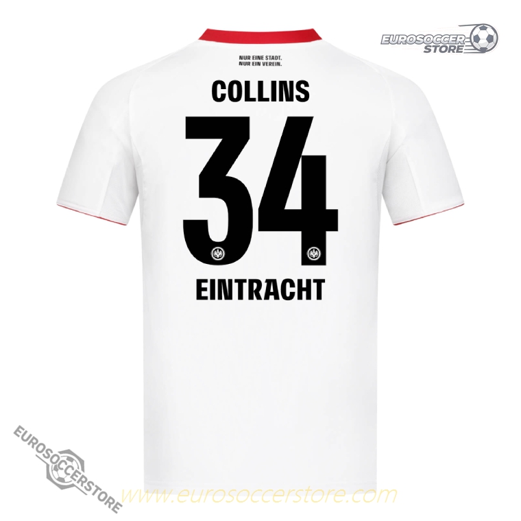 Collins' No. 34 Eintracht Frankfurt Away Jersey for the 25-26 Season