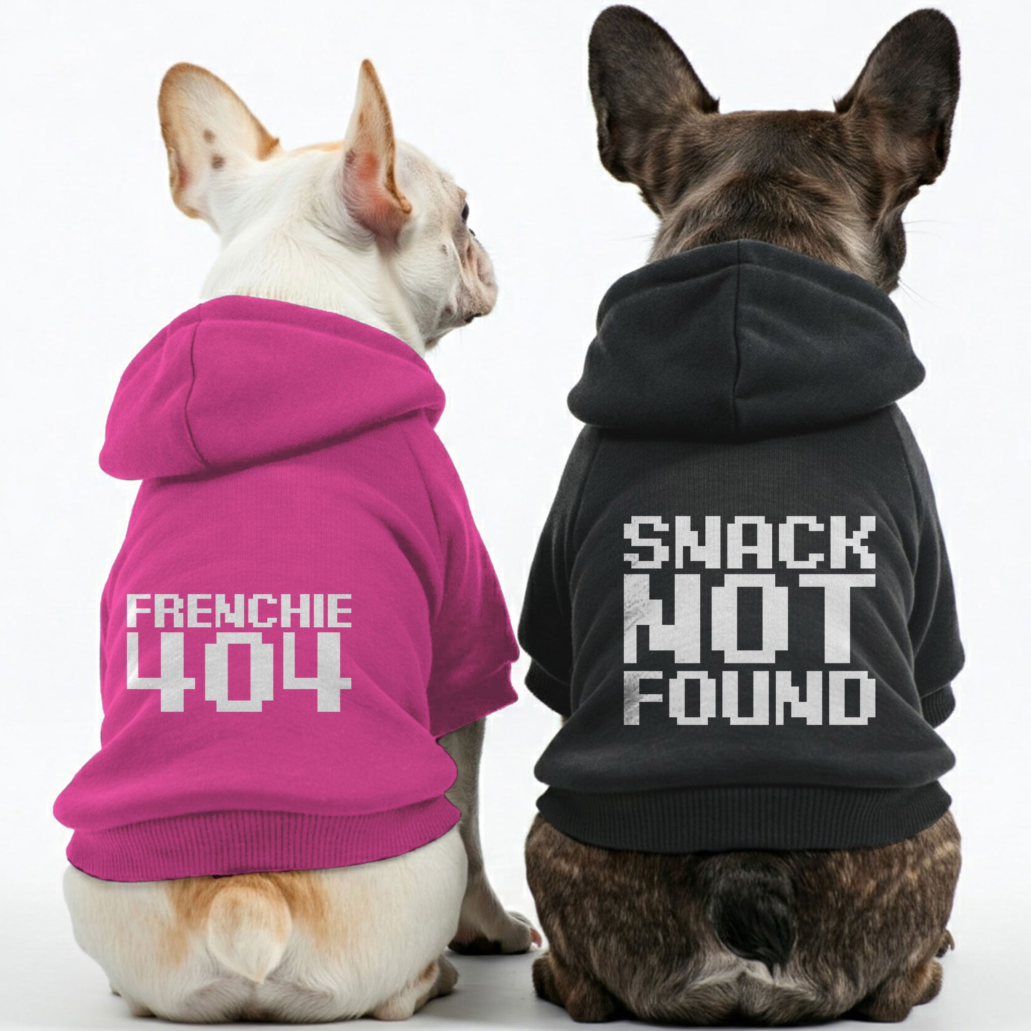 Premium Snack Not Found And Frenchie 404 - Matching French Bulldog Ho...