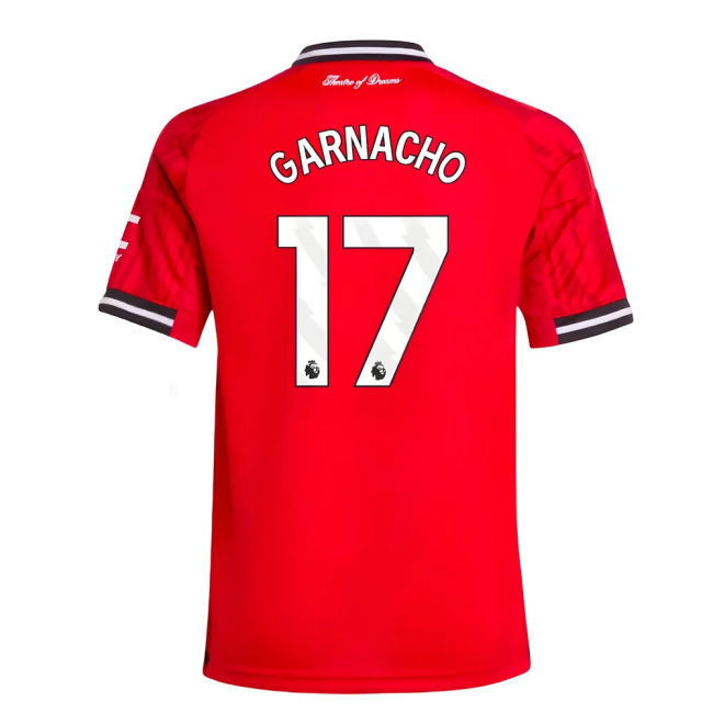 2025-2026 Man Utd Home Jersey (Kids) (Garnacho 17)