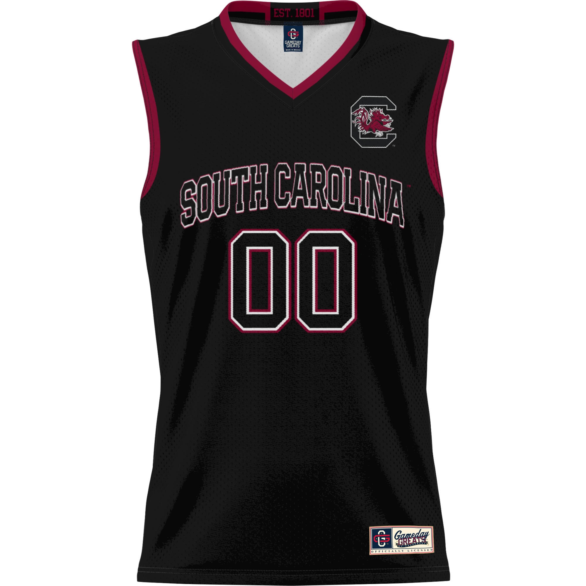 [DDG] South Carolina Gamecocks GameDay Greats Unisex Lightweight NIL Pick-A-Player Basketball Jersey - Black