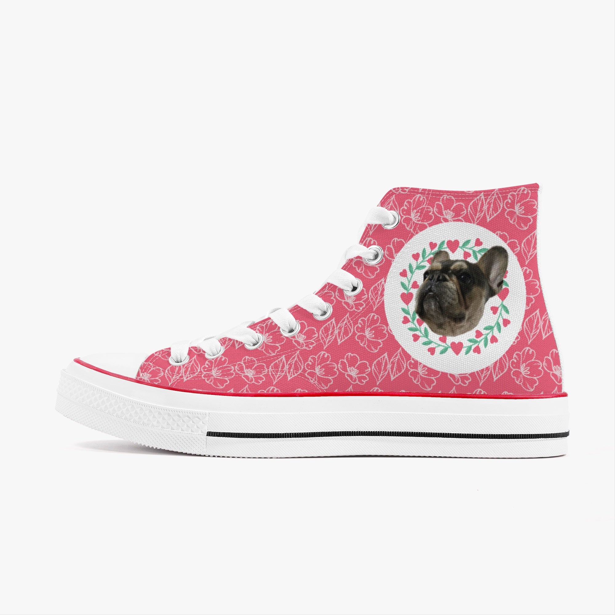 French Bulldog Stitch Personalized High Top Canvas Shoes Cozy Paw Wear