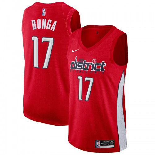 WAS Isaac Bonga #17 Superior 2024 Earned NBA Swingman Jersey Red
