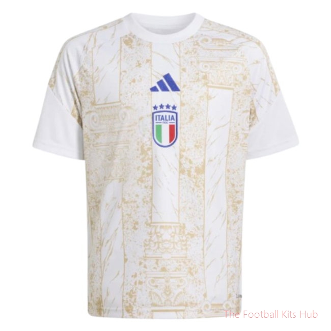 2026-2027 Italy Pre-Match Shirt (White) - Kids (Your Name)