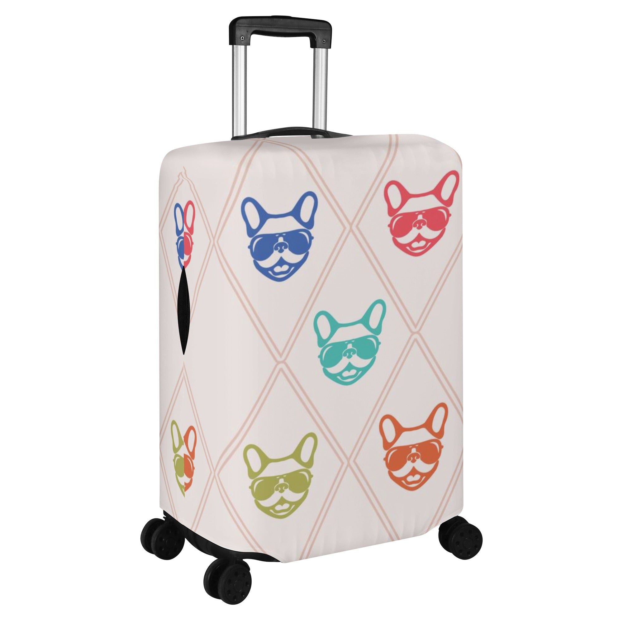 Premium Safe Bulldog Chloe - Durable Luggage Cover Indoor Use