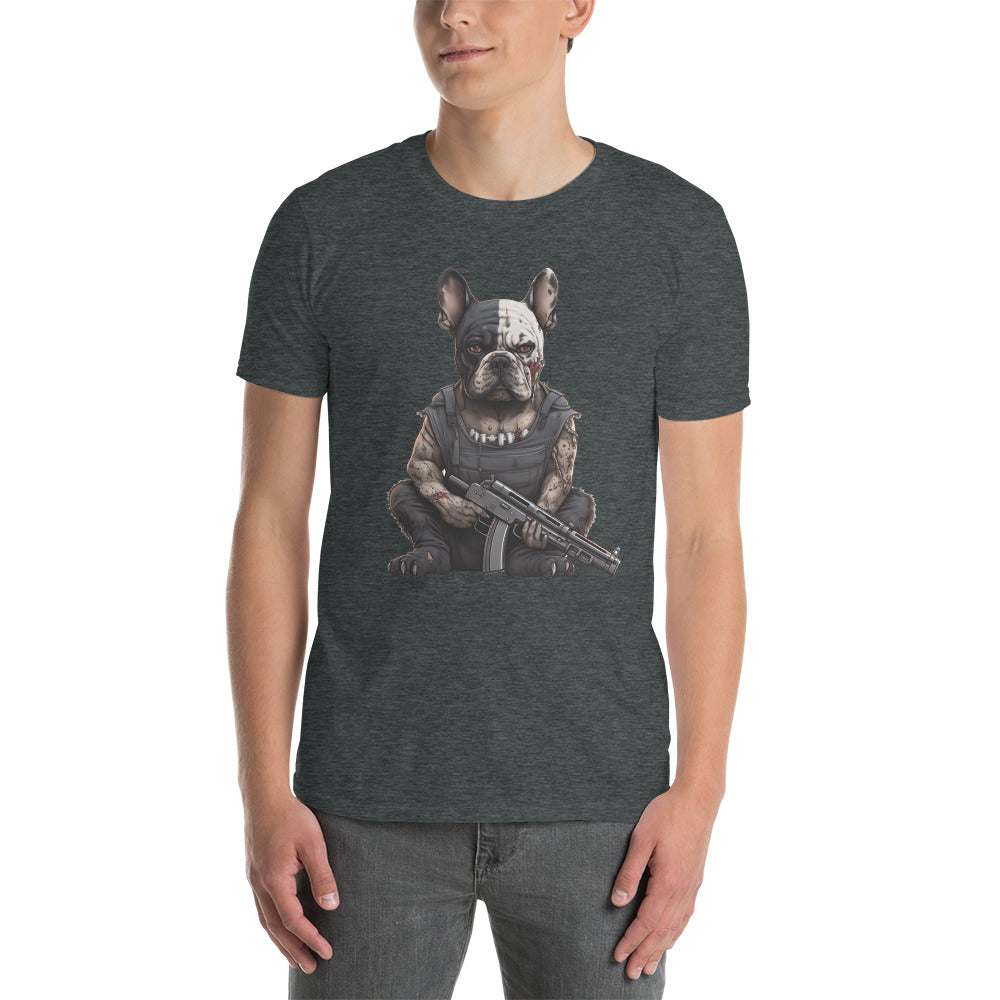 Stylish Frenchie Fever Short-sleeve Unisex T-shirt - Your Perfect Pic...