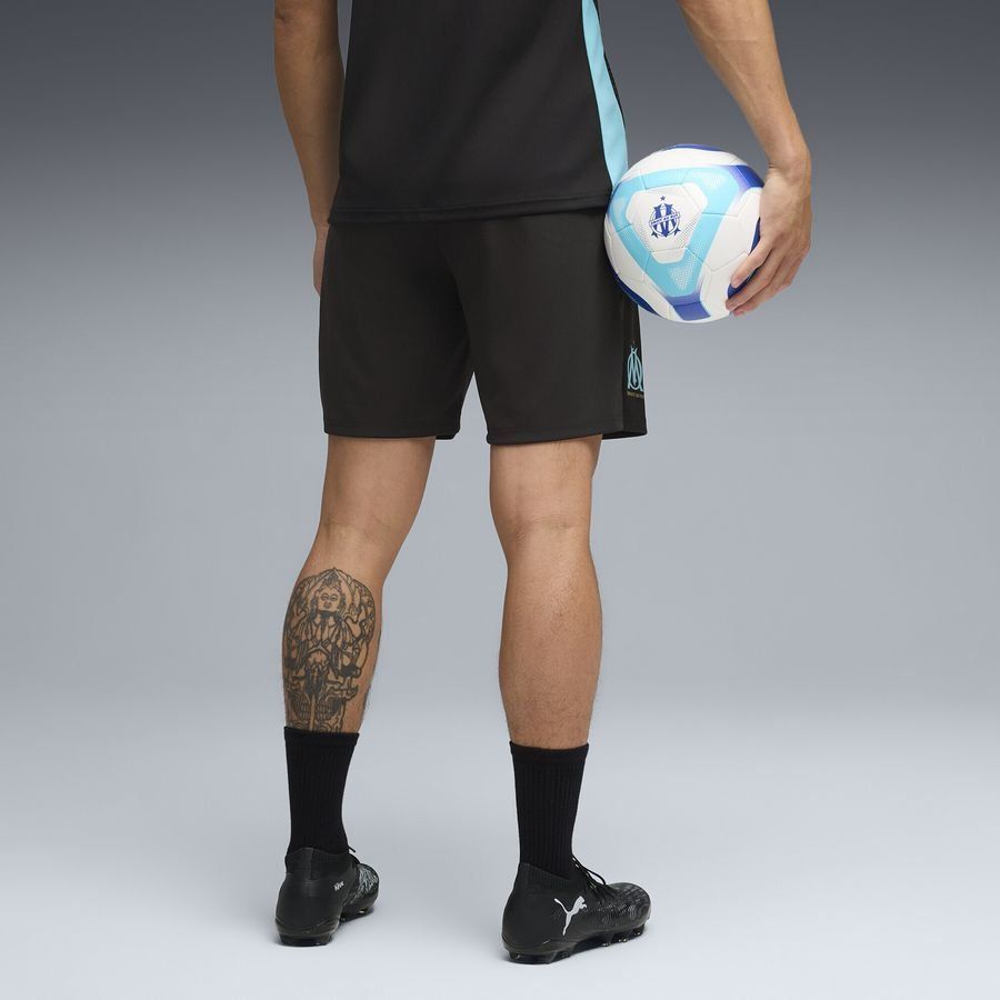 Marseille Training Shorts - Black/Team Aqua