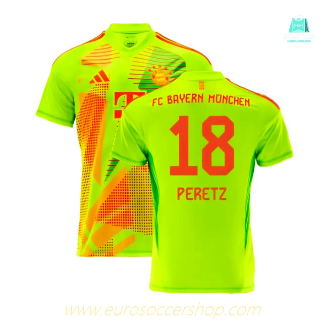 2024-2025 Bayern Munich Home Goalkeeper Shirt (Yellow) (Peretz 18)