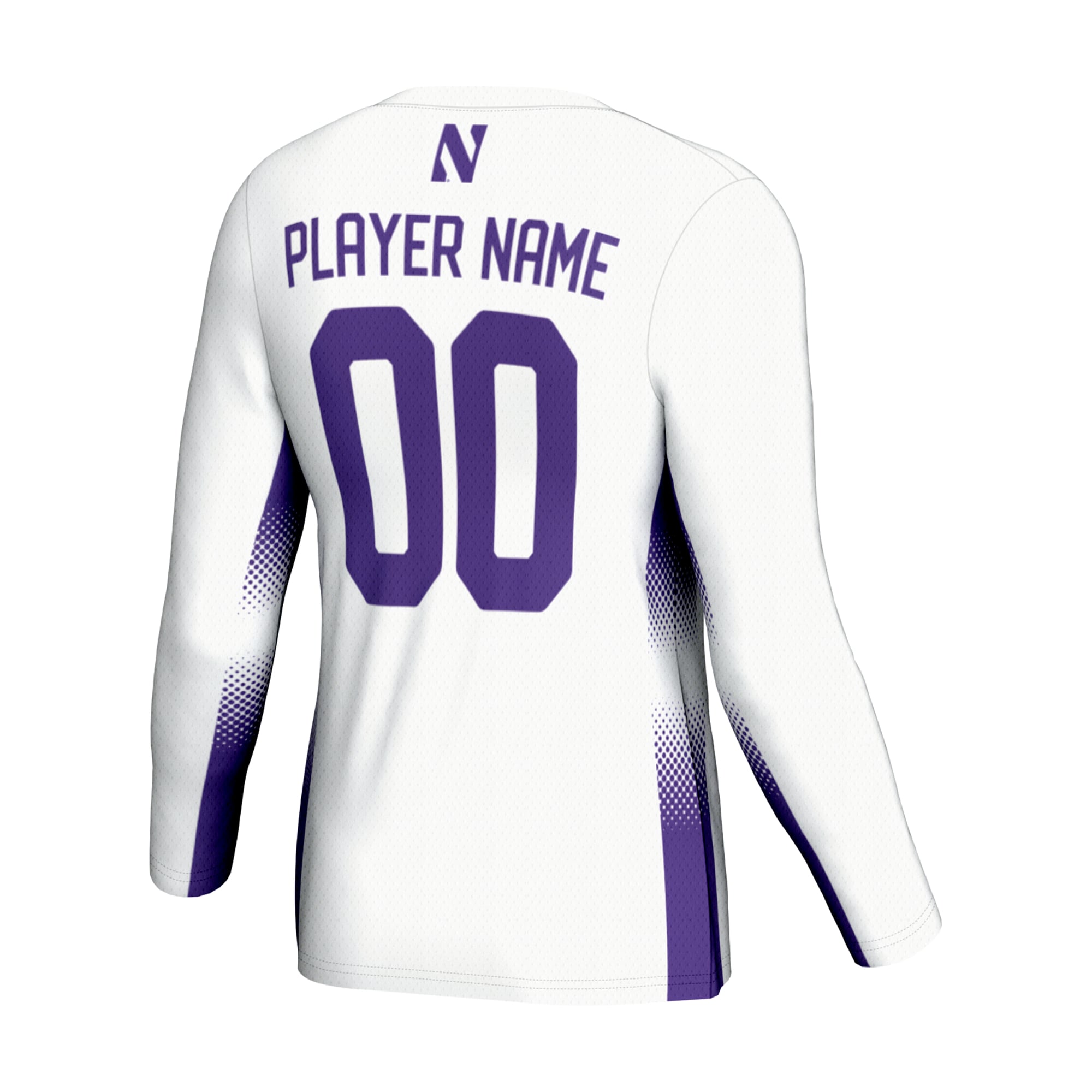 Northwestern Wildcats GameDay Greats Unisex NIL Pick-A-Player Lightweight Volleyball Jersey - C White
