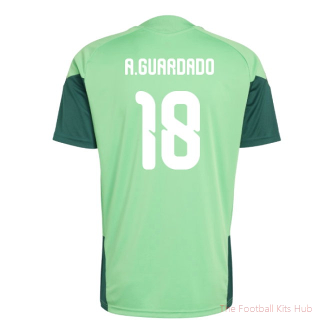2026-2027 Mexico Training Jersey (Semi Flash Green) (A.Guardado 18)