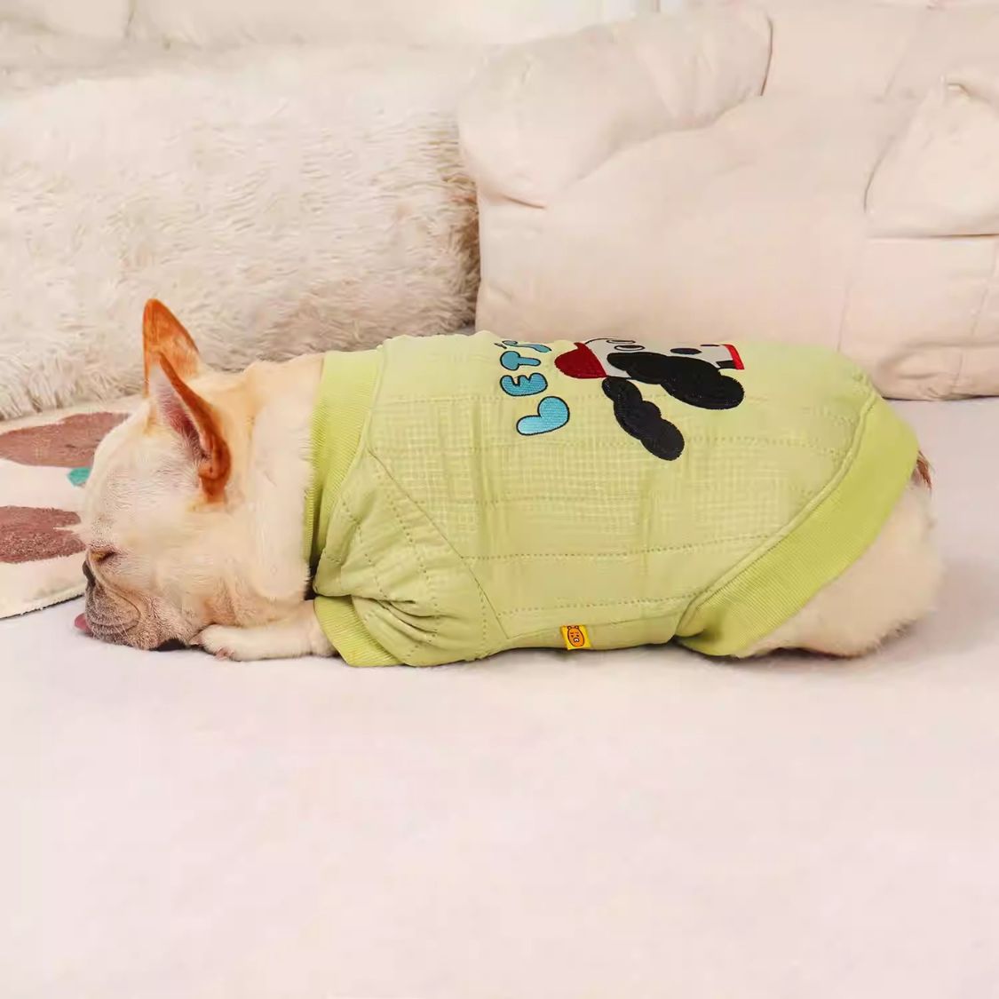 French Bulldog Quilted Cotton Frenchie Jacket Warm And Stylish Winter