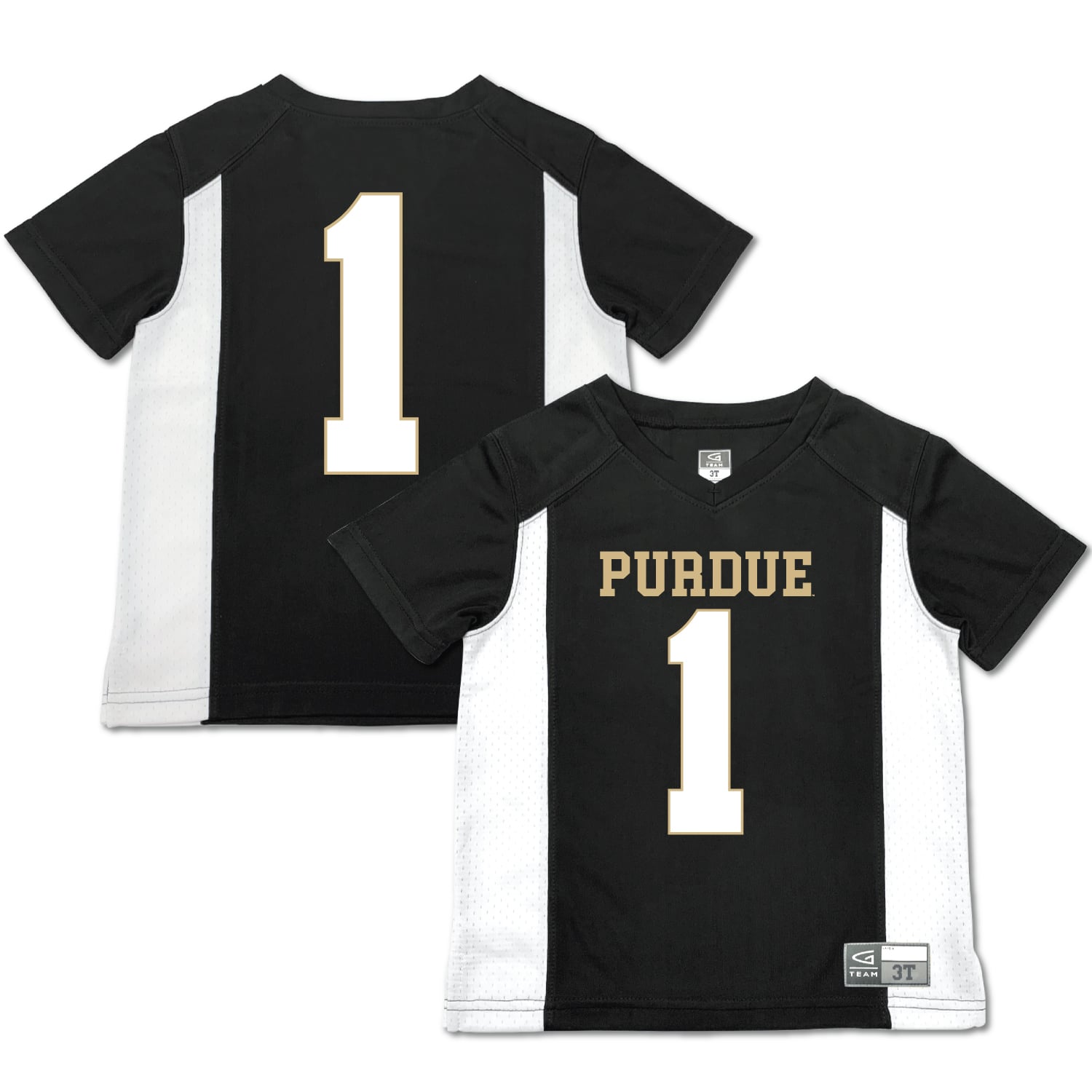 #1 Purdue Boilermakers Garb Toddler Football Jersey - Black