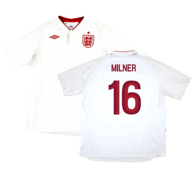 Exquisite England 2012-13 Home Shirt (Good) (Milner 16) Playful