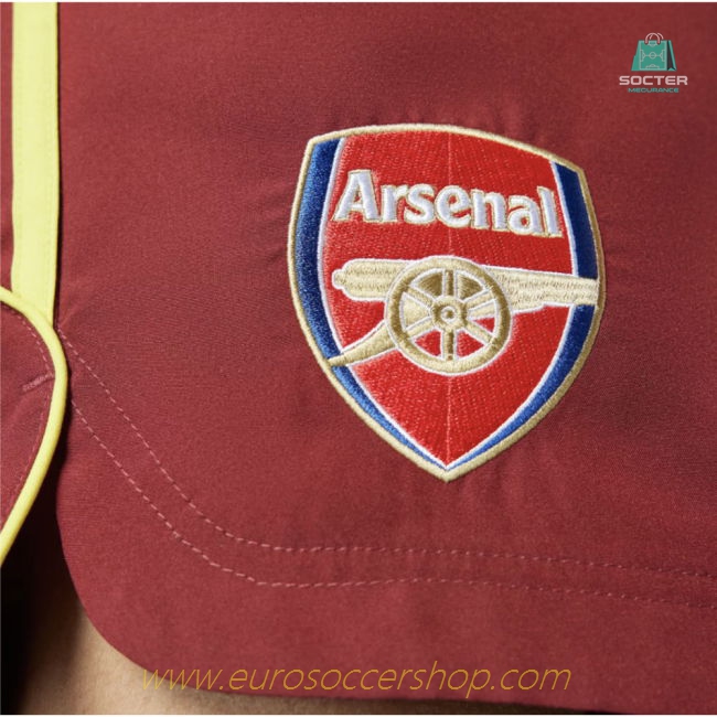 2024-2025 Arsenal UBP Shorts (Noble Maroon)