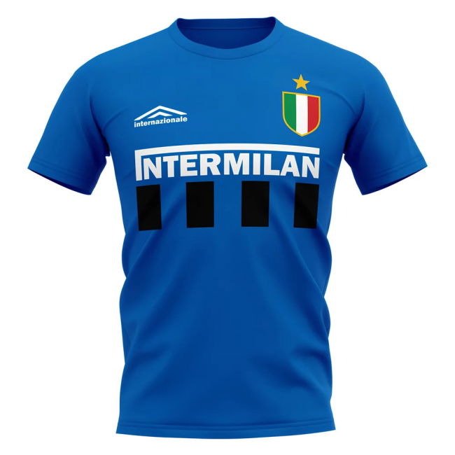 Authentic 2025-2026 Inter Milan T-shirt With Vintage Design