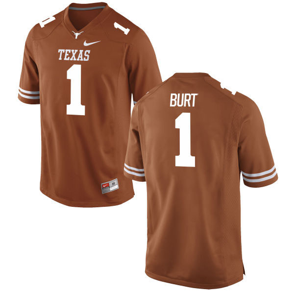 Men's UT Longhorns Orange 2024 durabl John Burt #1 match worn Jersey