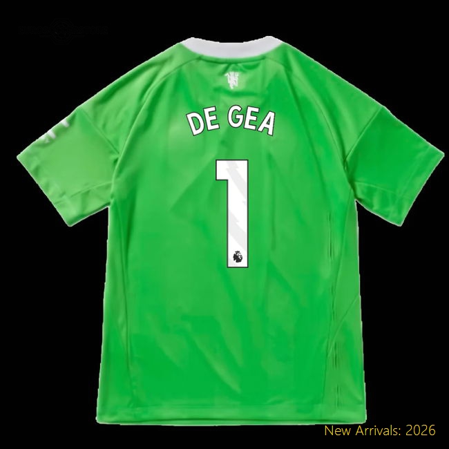 Kid-approved Kids Man Utd De Gea Jersey 2025-2026 Moisture-wicking