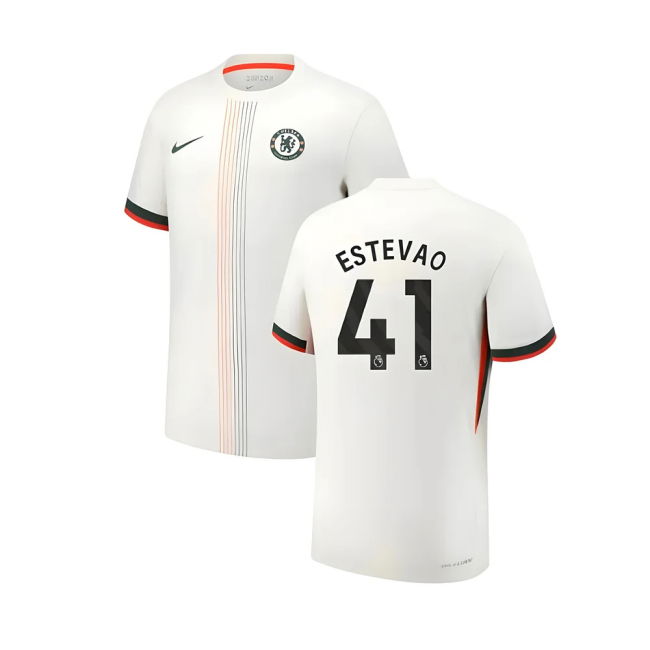 2025-2026 Chelsea Authentic Dri-Fit ADV Away Shirt (Estevao 41) - p...