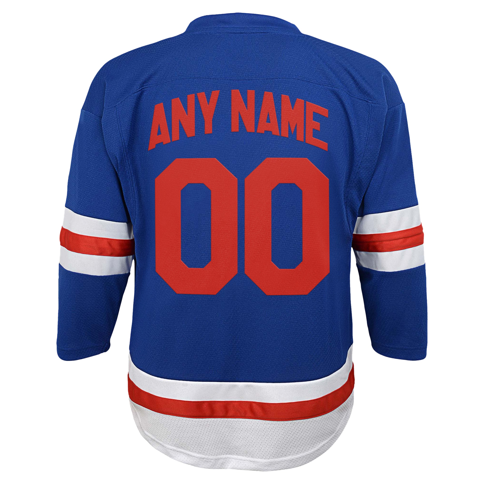 [LK] New York Rangers Youth Replica Custom Jersey - Blue