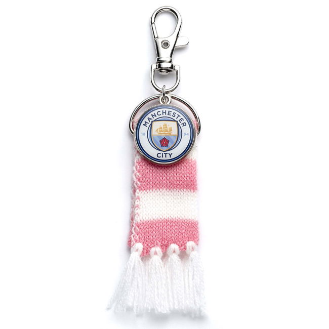 Women's Manchester City FC Pink Bar Scarf Bag Charm