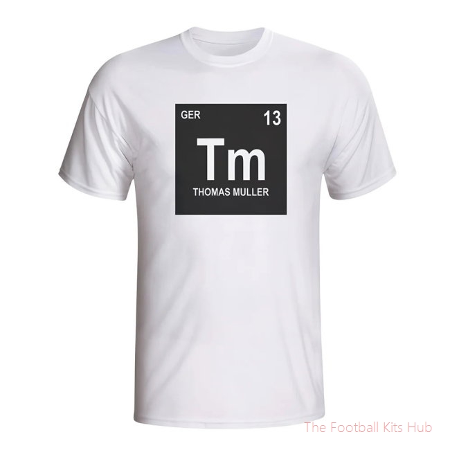 Thomas Muller Germany Periodic Table T-shirt (white)