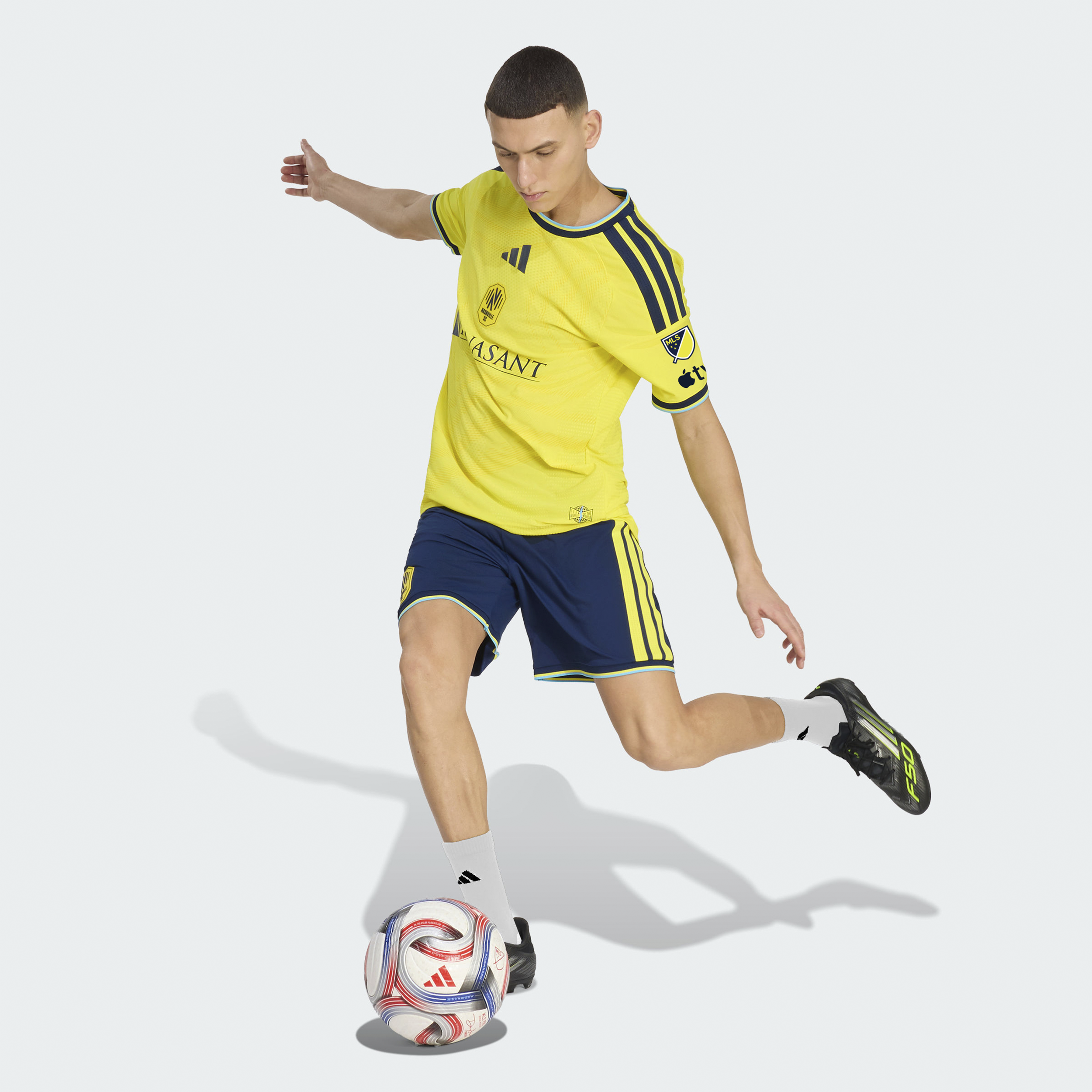 [SJH] Nashville SC 2026 The Reverb Kit On-Field Authentic Patch Jersey - Yellow