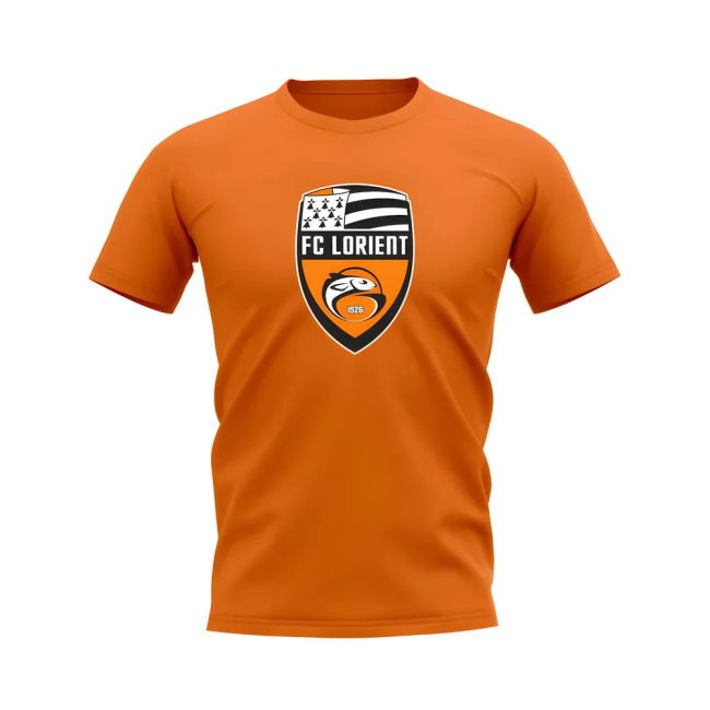 Lorient 2025-2026 Badge Soccer Jersey (Orange) | Professional
