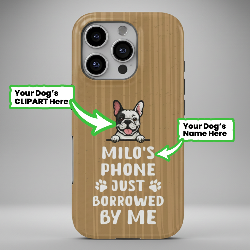 French Bulldog Barkley Personalized Dual Layer Phone Case Durable Dog Item