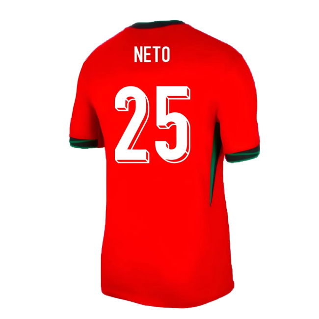 2024-2025 Portugal Home Shirt (Neto 25) Authentic Oranje